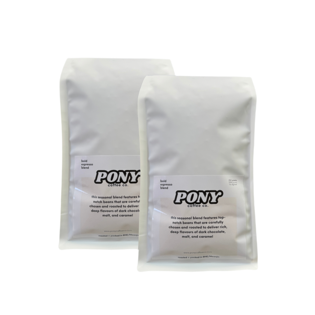 2 x 1 kg Dark Pony Espresso Blend